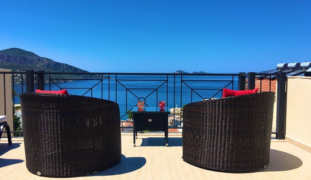 3 Bed, 4 Bath Villa Sultaniye, Kalkan Old Town Private Pool & Stunning Sea Views in Kalkan
