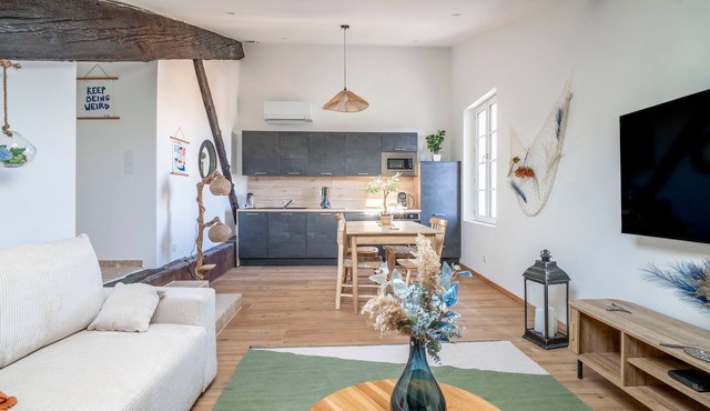 Apartment 'Le Somail - Louis 14' with Lake View, Wi-Fi and Air Conditioning in Ginestas