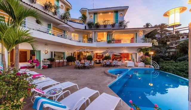 Awards Winning Villa Ocean Views Close Downtown Full Staff Great For Big groups in Puerto Vallarta
