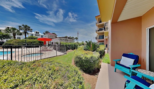 Emerald Waters #104 | Near Beach, Tropical Pool View + Resort Amenities in Miramar Beach