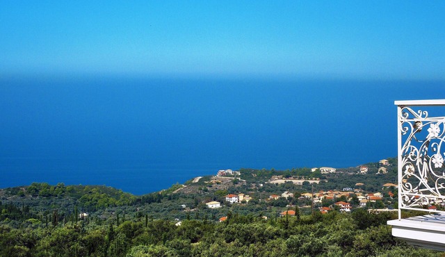 Grand Villa with Private Pool - with Panoramic View, Art Blue Villas in Lefkada