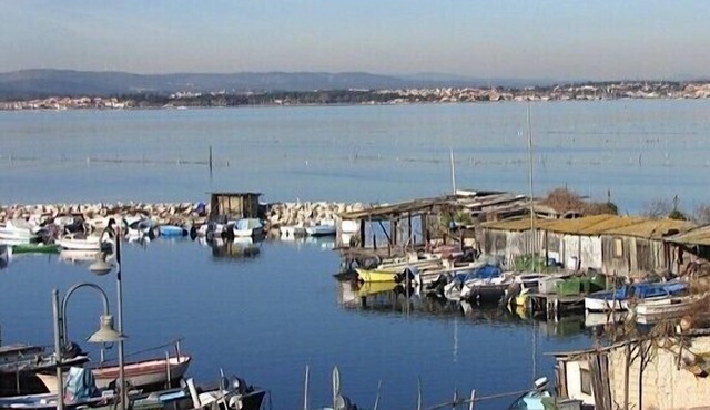 IN THE TYPICAL DISTRICT OF POINTE COURTE IN SETE CITY BETWEEN SEA AND SKY in sète