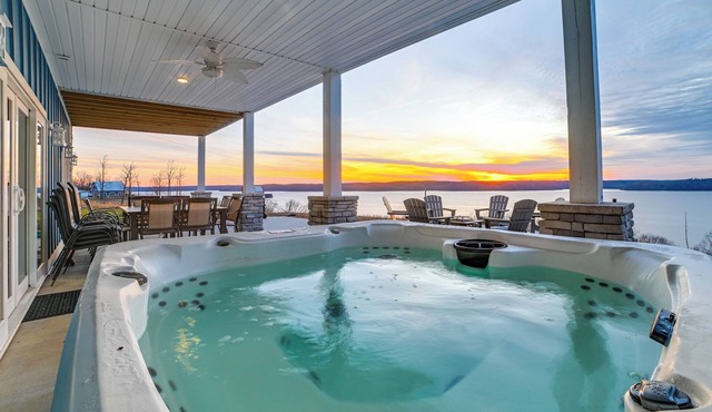 Massive Lake Views & Stunning Sunsets: Waverly Gem in Waverly