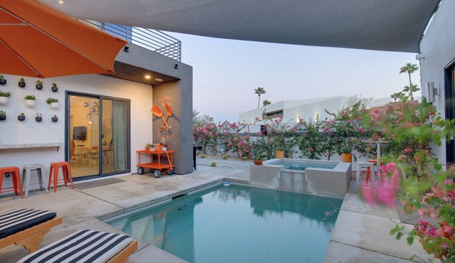 Mountain-View Deck + Pool: Luxe Palm Springs Home in Palm Springs